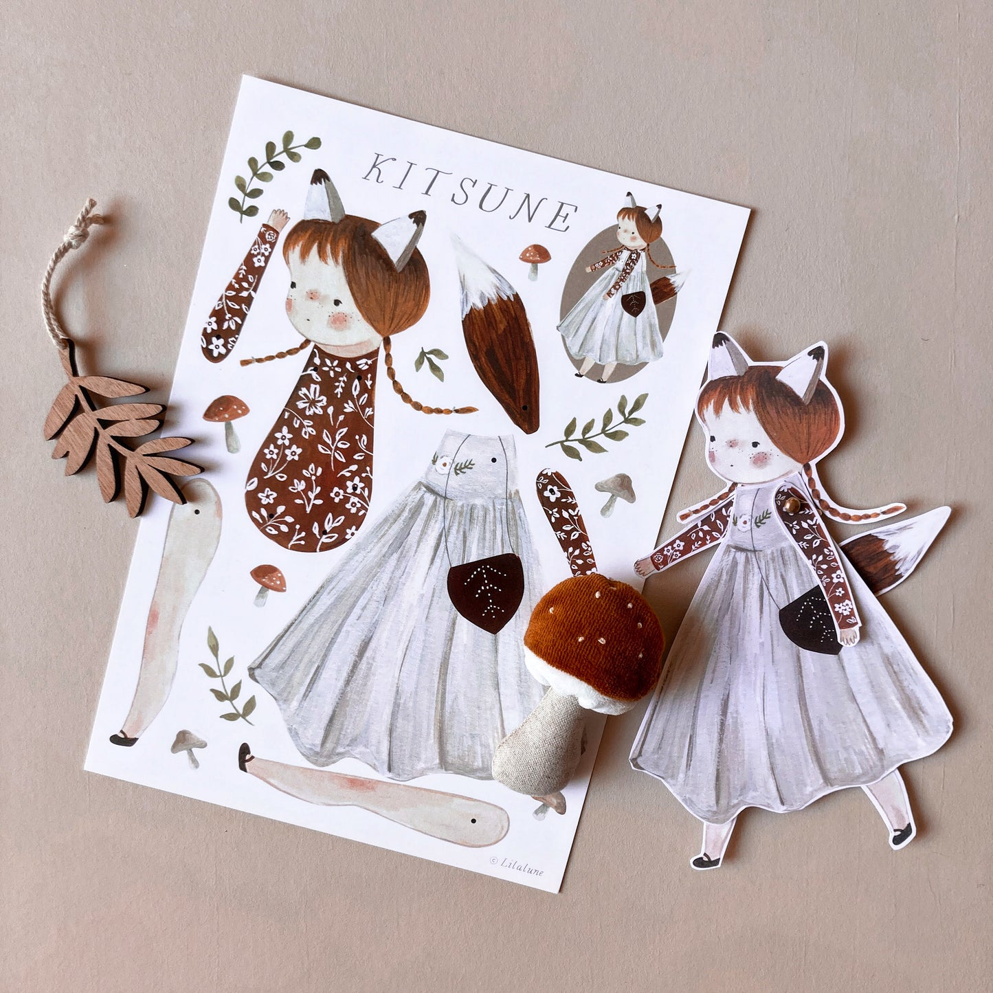 Marionnette/Poupée en papier * Renard