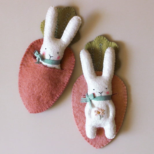 Workshop * Felt Mini Bunny & Carrot Bed